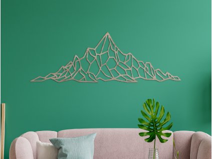 Polygonální obraz na zeď Panorama hor