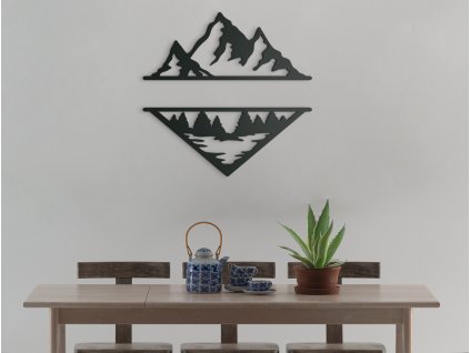 Vícedílný obraz Les v horách