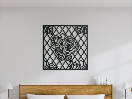 Dřevěný obraz na zeď Růže