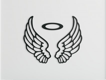 Dřevěná samolepka Andělská křídla