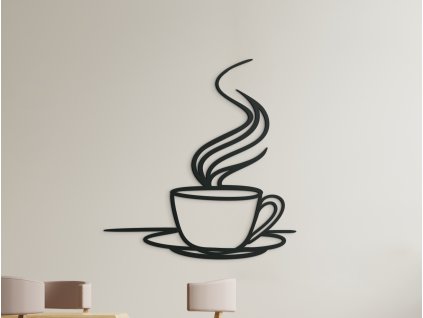 Dřevěná dekorace Voňavá káva