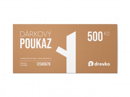 poukaz 500 drevko.cz