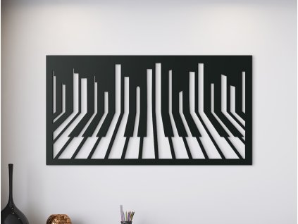 Dřevěný obraz Klavír