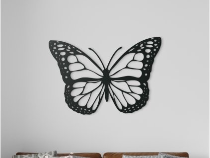 Dřevěná samolepka na zeď Motýl