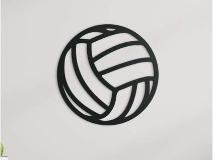 Dřevěná samolepka na zeď Volejbalový míč