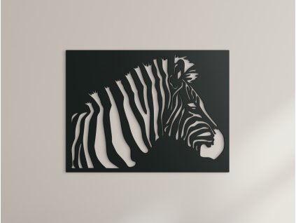 Dřevěný obraz na zeď Zebra