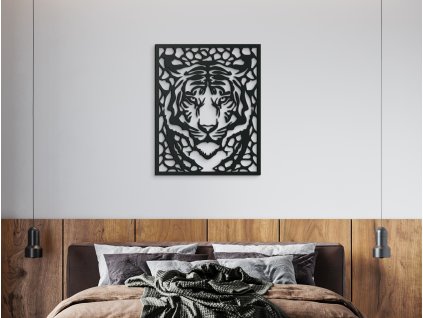 Dřevěný obraz na zeď Tygr