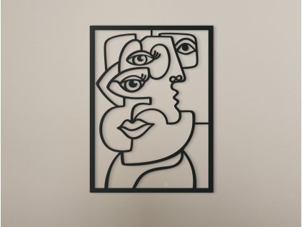 Kubistický obraz na zeď Oči