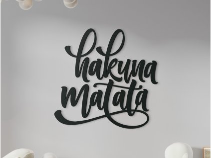 Nápis na zeď Hakuna matata