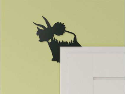Dětská samolepka nad dveře Pentaceratops