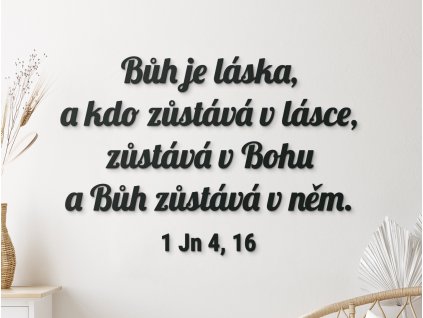 Citát na zeď Bůh je láska