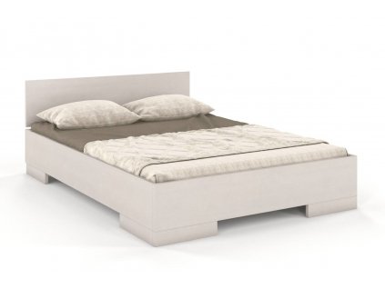 Dřevěná postel z borovice Spectrum Maxi - bílá
