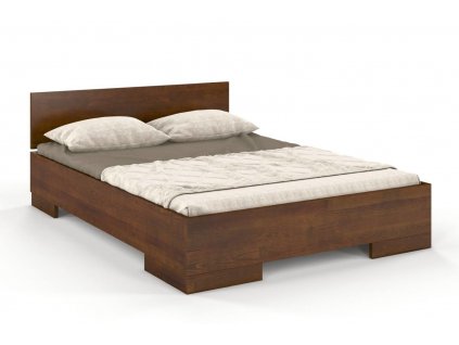 Dřevěná postel z borovice Spectrum Maxi - ořech