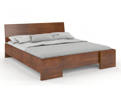 Dřevěná postel Hessler High buk - ořech