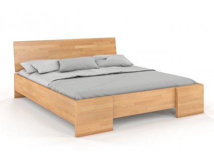 Dřevěná postel Hessler High buk - přírodní