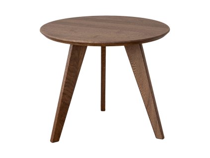 Hnědý kulatý konferenční stolek Tello - 50 cm