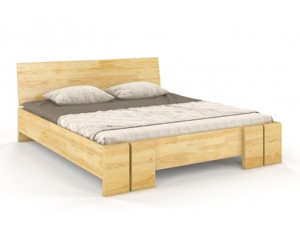 Masivní postel Vestre Maxi z borovice - přírodní