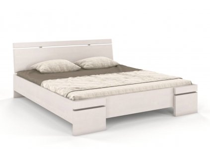 Dřevěná postel Sparta Maxi buk - bílá