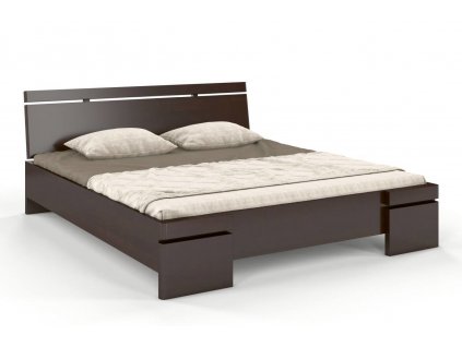 Dřevěná postel Sparta Maxi buk - palisandr