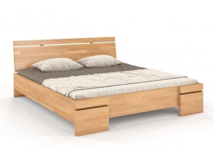 Dřevěná postel Sparta Maxi buk - přírodní