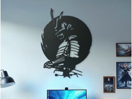 Kulatá nálepka na zeď Bojovník