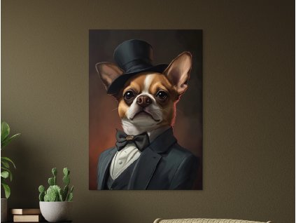 Obraz Gentleman z rodu čiváv (Velikost obrazu A1, Barva rámu Bez rámu, Povrchová úprava 3D)