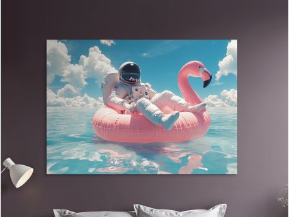 Obraz na stenu Kozmický chill (Velikost obrazu A1, Barva rámu Bez rámu, Povrchová úprava 3D)