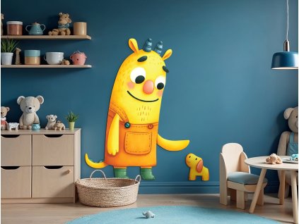 Detská dekorácia Dvaja kamaráti (Rozměr obrazu 110 x 91,5 cm, Povrchová úprava 3D)