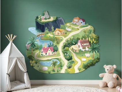 Obraz Rozprávková krajinka (Rozměr obrazu 75 x 89 cm, Povrchová úprava 3D)