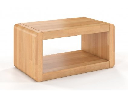 Dřevěný noční stolek Boverio buk - přírodní