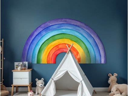 Detská dekorácia na stenu Dúha (Rozměr obrazu 89 x 165,5 cm, Povrchová úprava 3D)