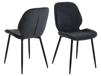 61711 jedalenska stolicka femke 4 ks siva cierna