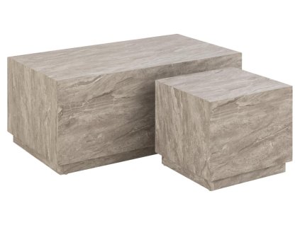 62266 set konferencnych stolikov dice 2 ks sivy mramor