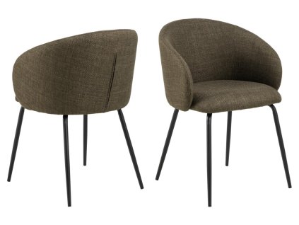 63286 jedalenske kreslo eleanor 2 ks tmavozelena cierna