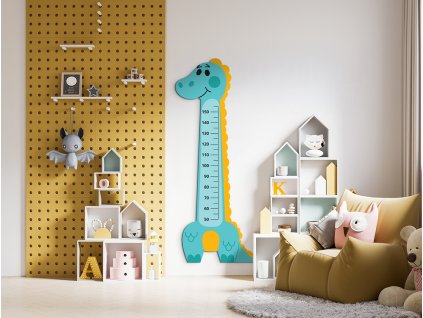 Meter do detskej izby Dino (Rozměr obrazu 189,5 x 80 cm, Povrchová úprava Lesklá)
