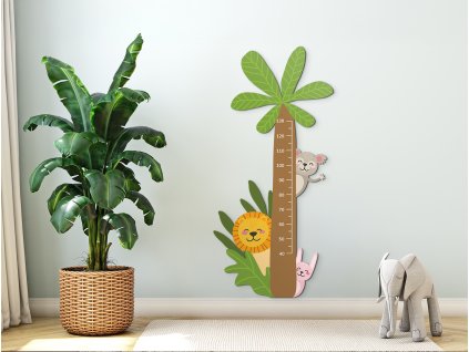 Meter do detskej izby Džungľa (Rozměr obrazu 170 x 81 cm, Povrchová úprava Lesklá)