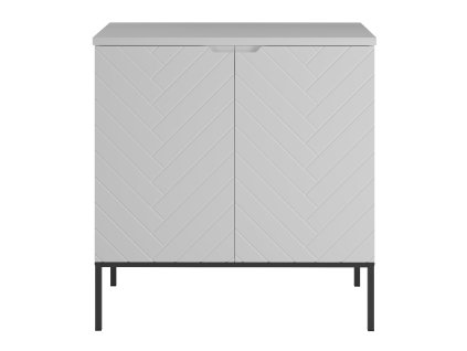 Skrinka pod umývadlo Aspen 08 - biela (Barva podstavy Černá, Koupelny - Typ sestavy bez desky)