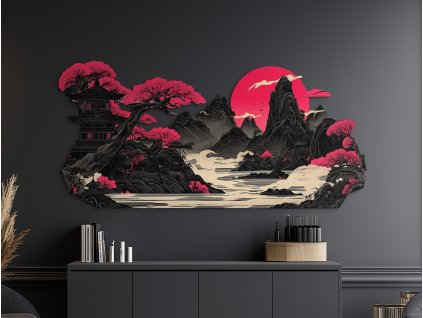 Obraz na stenu Svetlo Východu (Rozměr obrazu 64 x 135 cm, Povrchová úprava 3D)