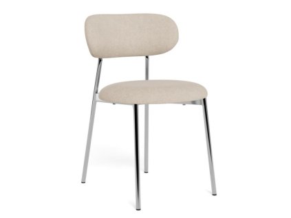 66588 2x jedalenska stolicka lyric kremova chrom