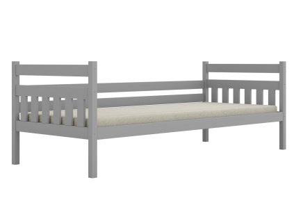Detská posteľ Dawid - sivá (Zásuvka Ne, Rozměr postele 80 x 160 cm, Přistýlka Ne)