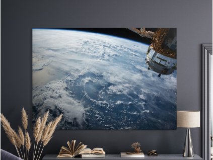 Farebný obraz Na okraji planéty (Velikost obrazu A1, Barva rámu Bez rámu, Povrchová úprava 3D)