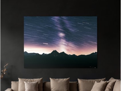 Farebný obraz Stopy hviezd (Velikost obrazu A1, Barva rámu Bez rámu, Povrchová úprava 3D)
