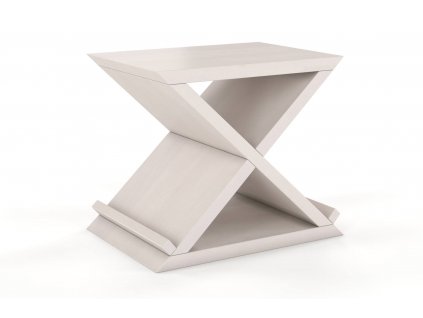 Moderní noční stolek Jarocin buk - bílá
