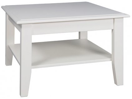 Malý konferenční stolek z masivu Bellu - bílá