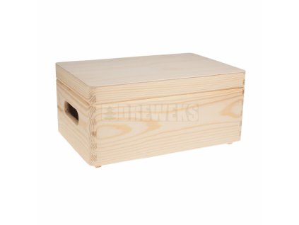 Dřevěný box s víkem (4 velikosti)