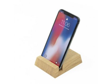 Dřevěný stojan na mobil