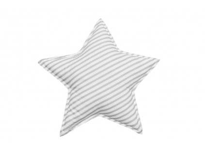 Dekorační polštář hvězda - pruhy