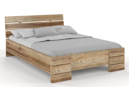 Masivní postel Sandemo High dub - retro