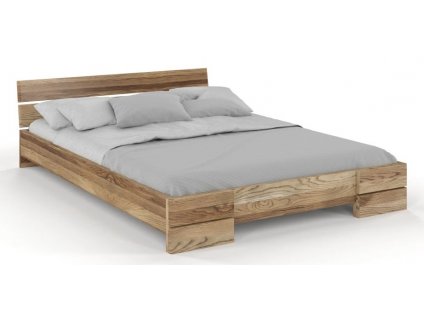Masivní postel Sandemo dub - retro