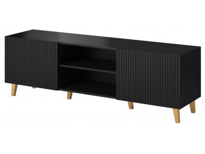 Černý TV stolek Pafos 2D